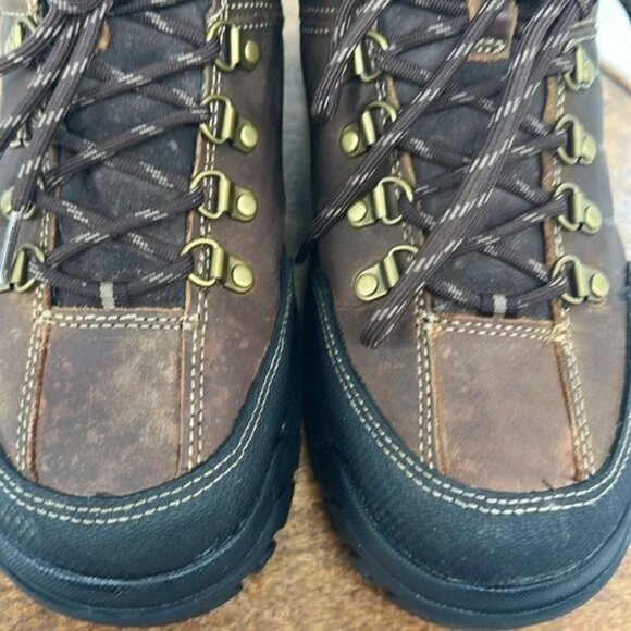 NEW CAT Threshold Work Boots Size 11 Steel Toe Waterproof Slip Resistant Ankle - Picture 9 of 12